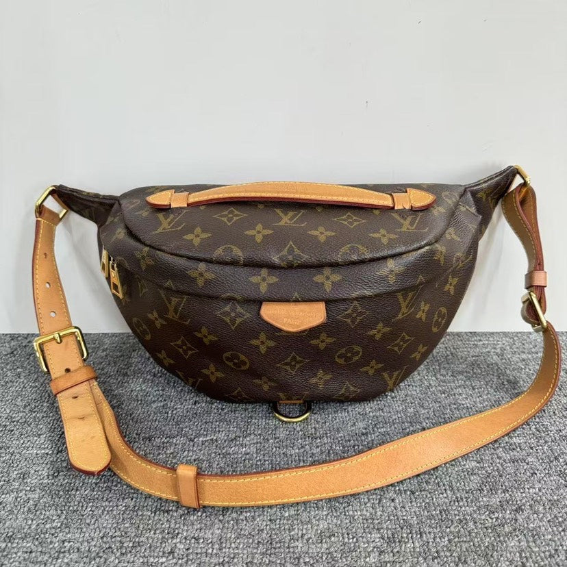 Preloved Louis Vuitton Monogram Brown Belt Bum Bag Waist Bag