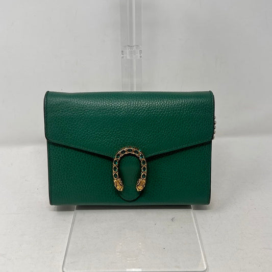 Gucci Dionysus Green Leather Crossbody Bag AF413