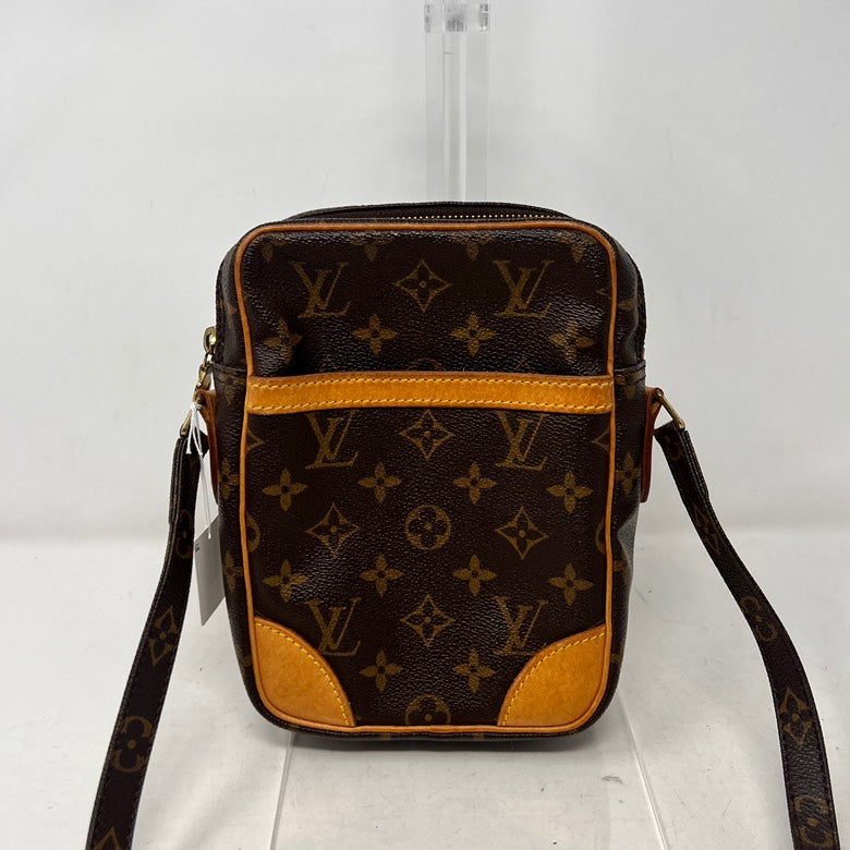 Preloved Louis Vuitton Monogram Leather Brown Crossbody Bag AF523