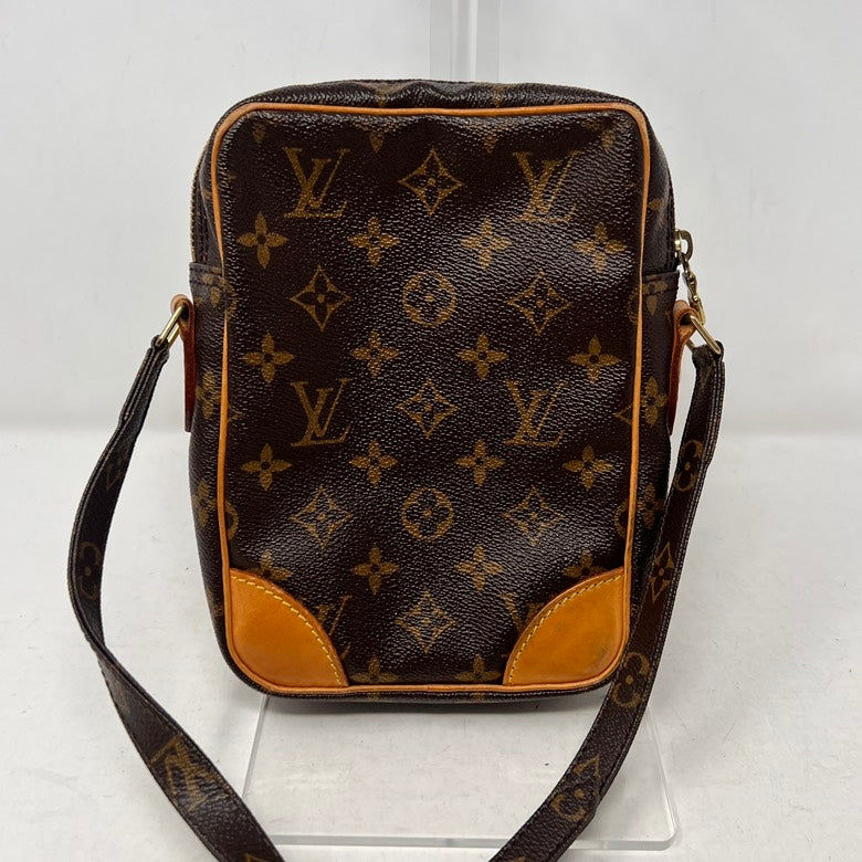 Preloved Louis Vuitton Monogram Leather Brown Crossbody Bag AF523