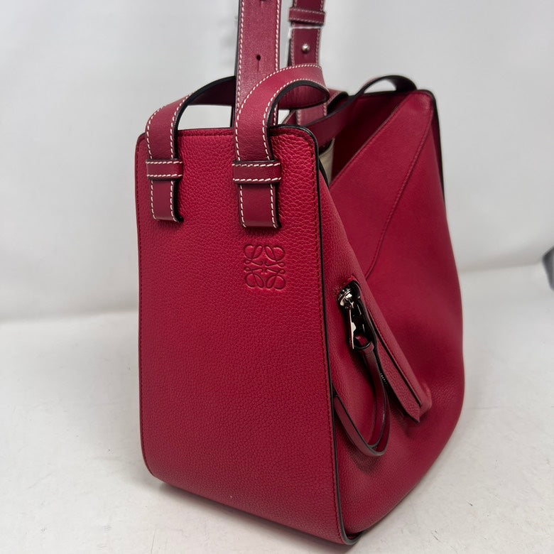 Preloved LOEWE Leather Crossbody Bag AE924 Red Medium