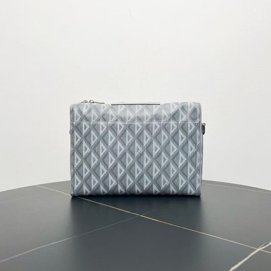 Dior Vintage Crossbody Bag in Gray Canvas