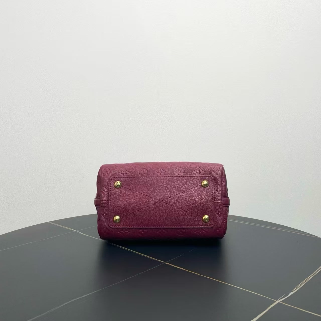 Louis Vuitton Speedy 25 Bandoulière in Burgundy Leather - Preloved Crossbody Bag