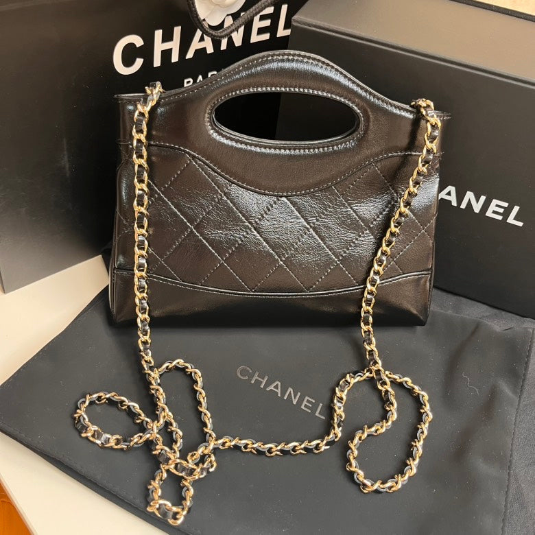 Chanel Quilted Black Cross Body Bag – Leather