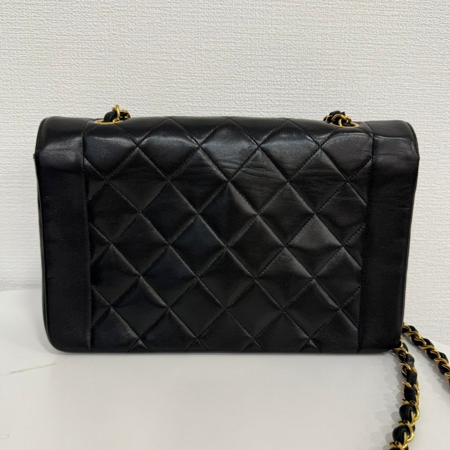 Vintage Chanel Lambskin Diana Chain Crossbody FM0028