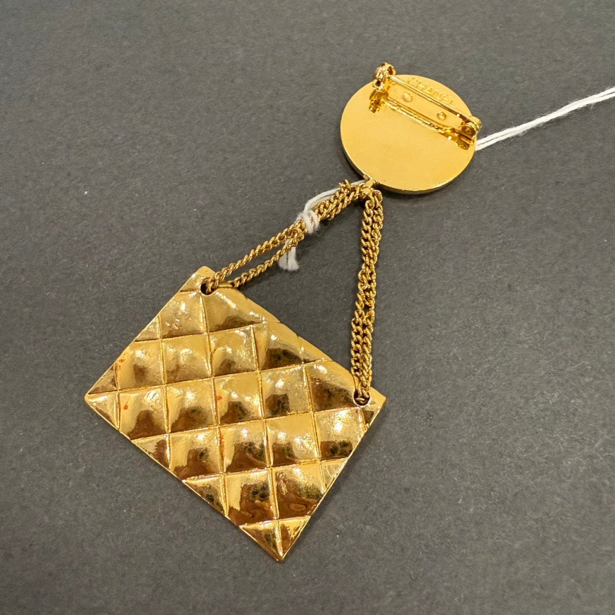 Vintage Chanel Matelasse Brooch FM0031