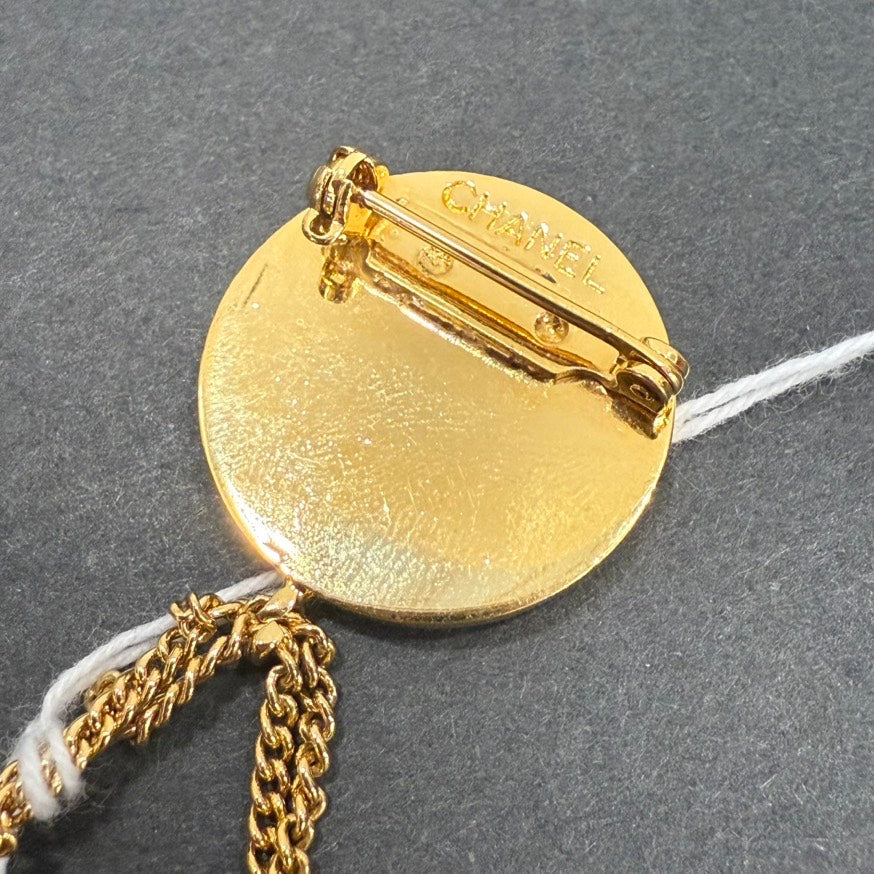 Vintage Chanel Matelasse Brooch FM0031