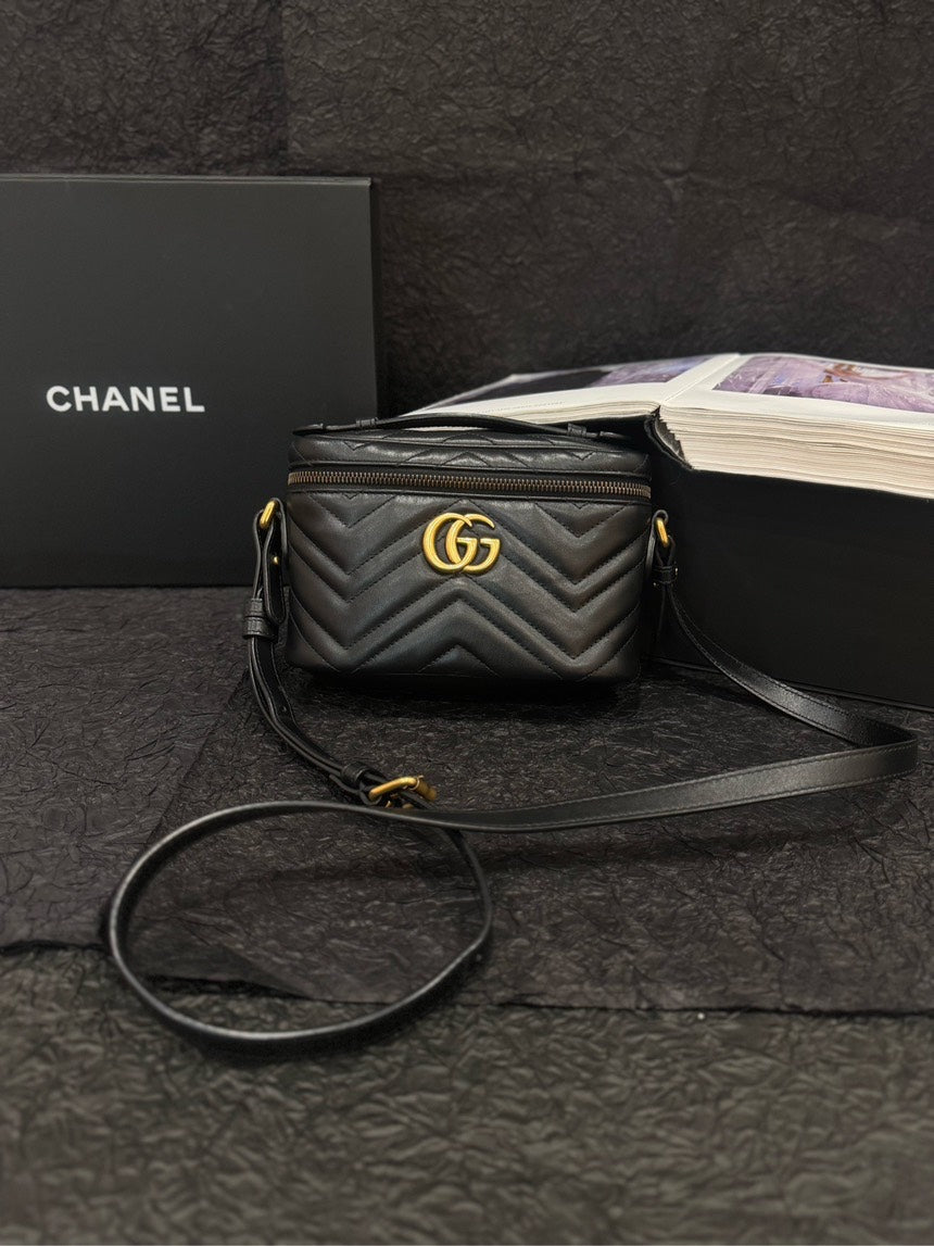 Chanel GG Quilted Black Crossbody Bag