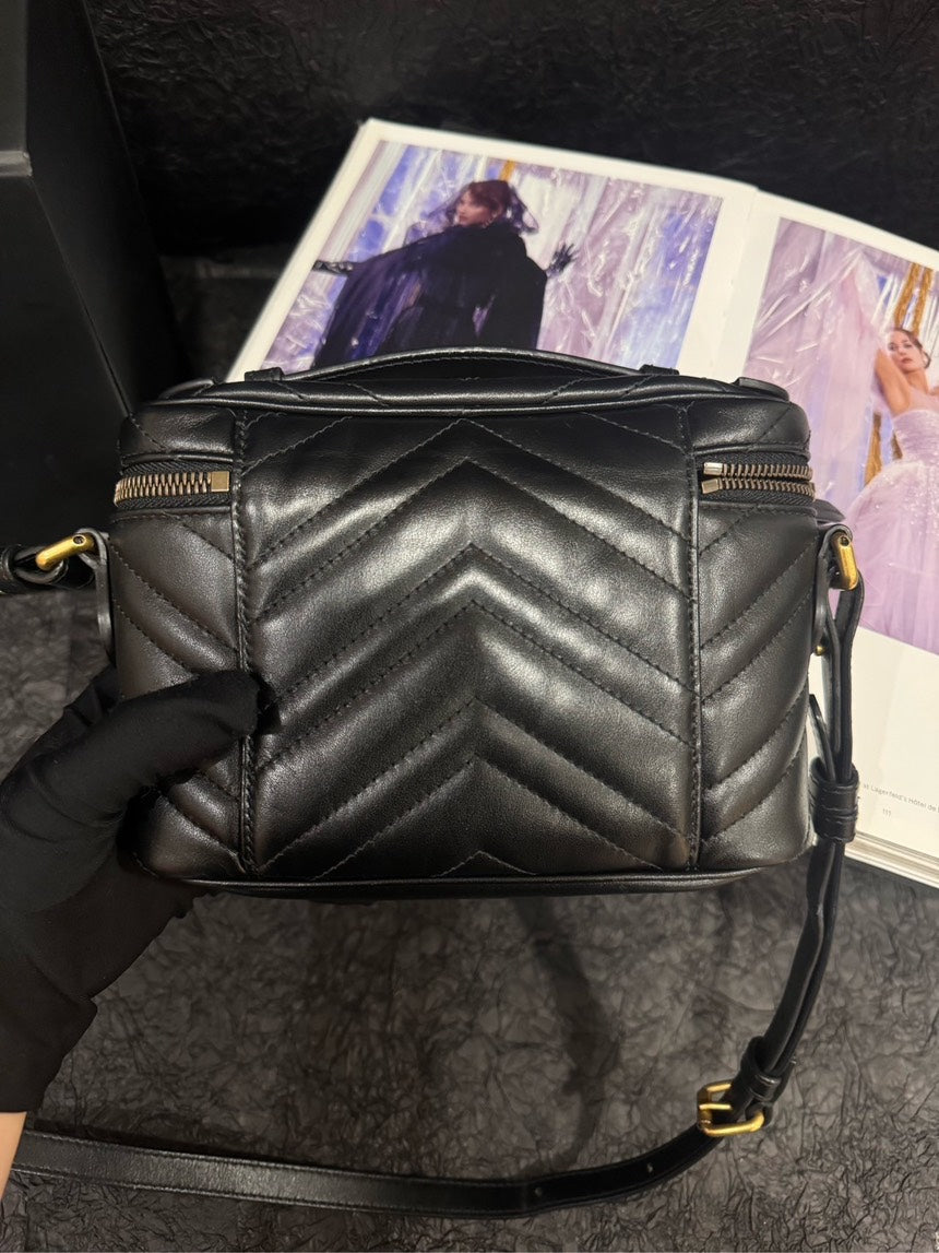 Chanel GG Quilted Black Crossbody Bag