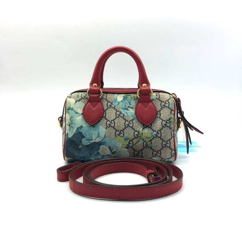 Gucci GG Blooms Canvas Red Two-Way Bag lyw