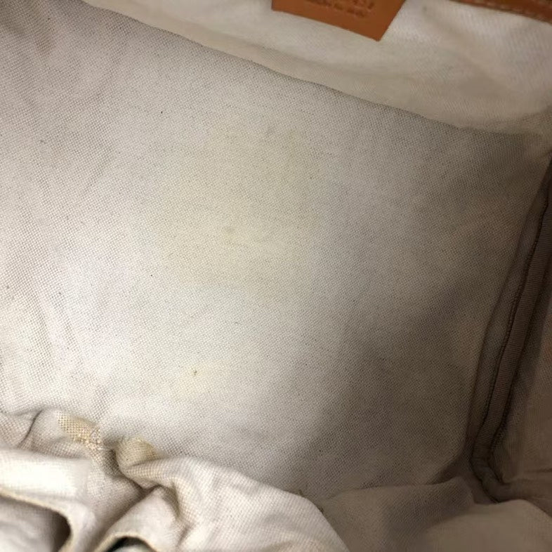 Gucci Boston Bag zz Beige Canvas Two-Way