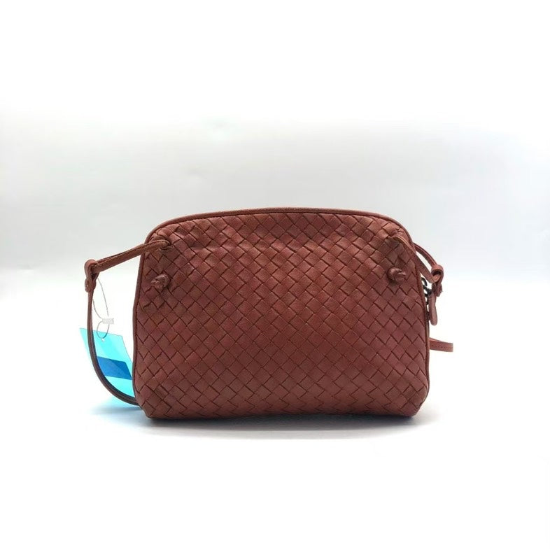 Preloved Bottega Veneta Intrecciato Brown Crossbody Bag JS0827
