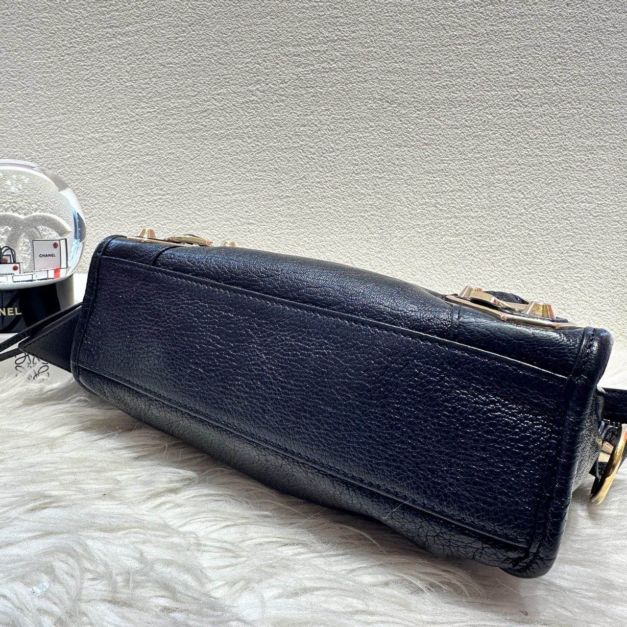 Balenciaga Classic Mini Leather Crossbody Bag - Black