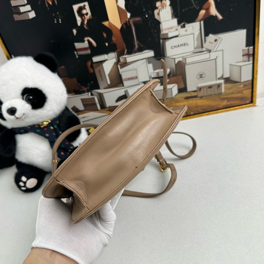 Prada Camel Leather Crossbody Bag -