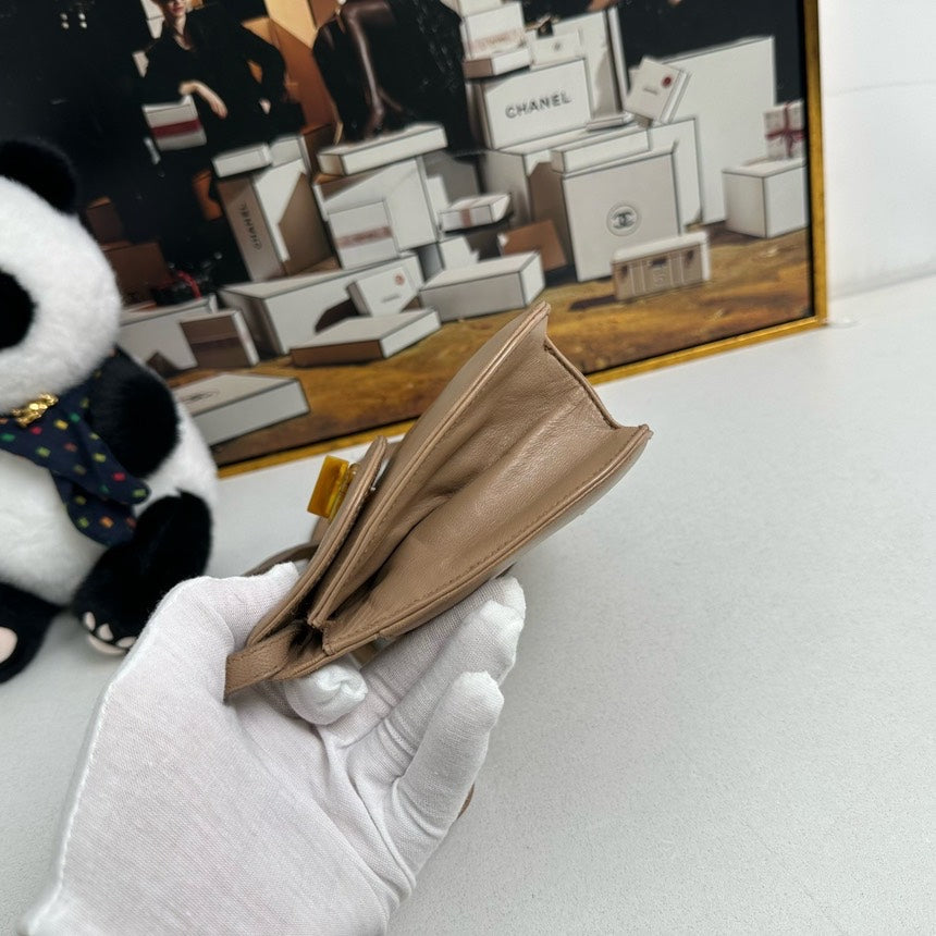 Prada Camel Leather Crossbody Bag -