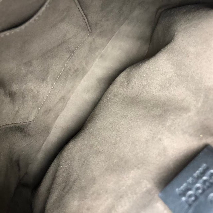 Preloved Gucci GG Messenger Bag Black Canvas Crossbody