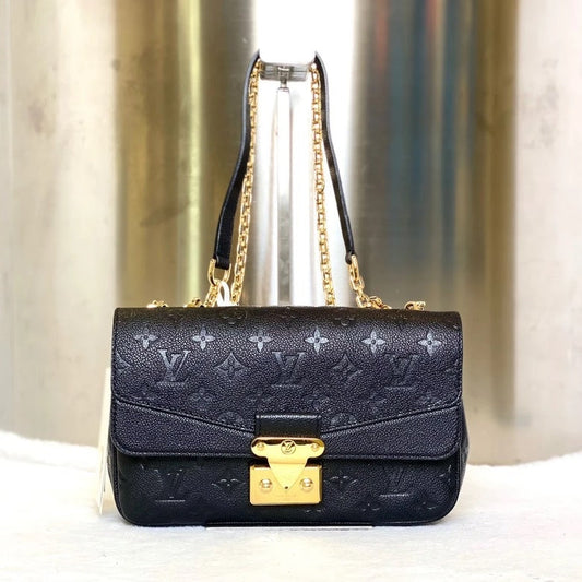 Preloved Louis Vuitton Marceau Monogram Leather Black Crossbody Bag 1459