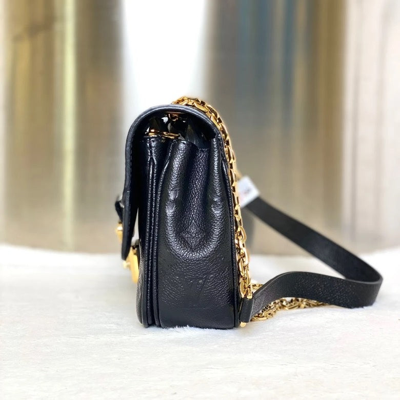 Preloved Louis Vuitton Marceau Monogram Leather Black Crossbody Bag 1459