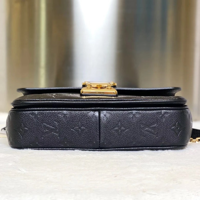 Preloved Louis Vuitton Marceau Monogram Leather Black Crossbody Bag 1459