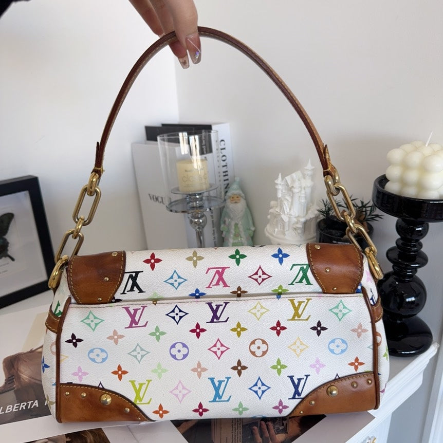 Preloved Louis Vuitton Multicolor Monogram Canvas Shoulder Bag