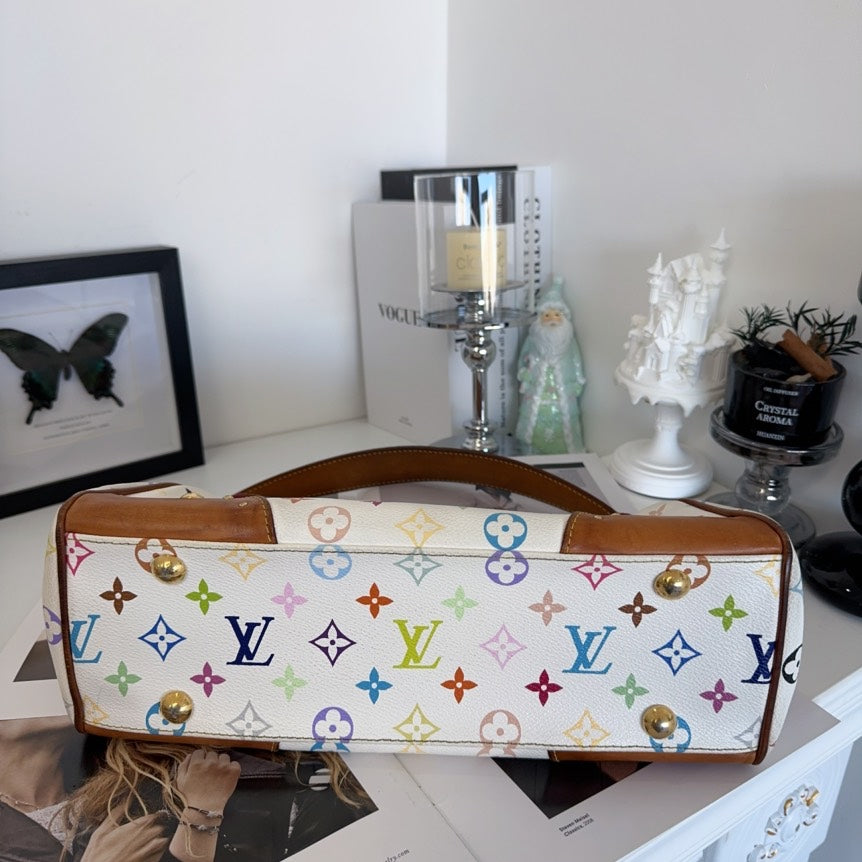 Preloved Louis Vuitton Multicolor Monogram Canvas Shoulder Bag