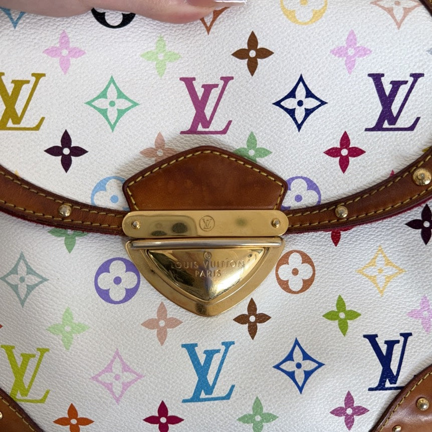 Preloved Louis Vuitton Multicolor Monogram Canvas Shoulder Bag