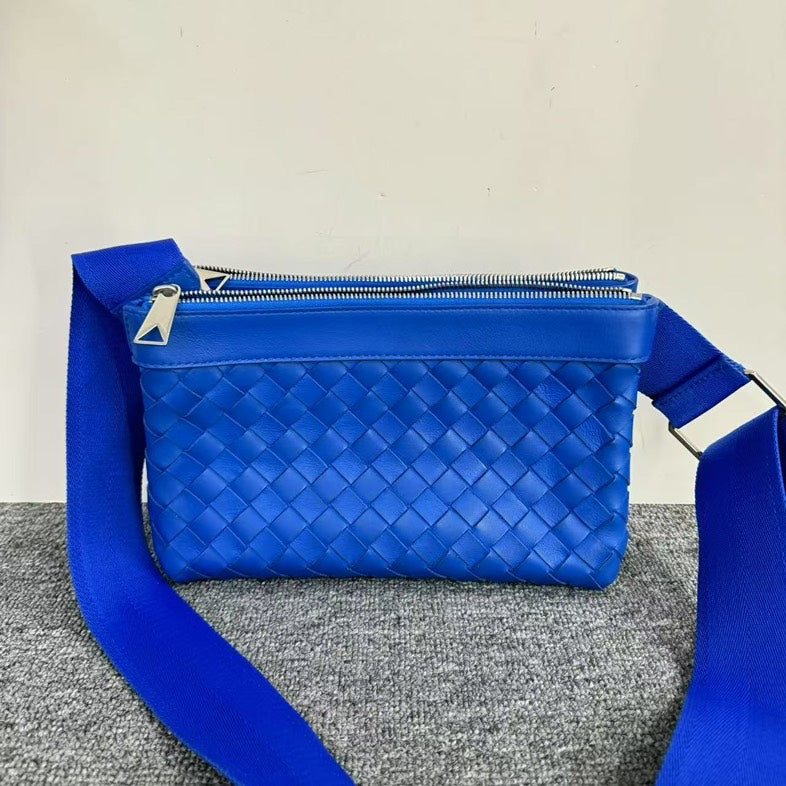 Bottega Veneta Preloved BV Crossbody Bag Blue