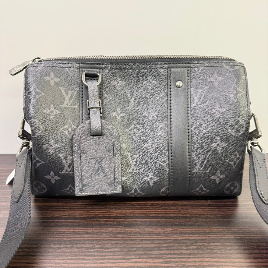 Louis Vuitton Monogram City Keepall Crossbody Bag in Gray - SA Rank✨Preloved LB109516