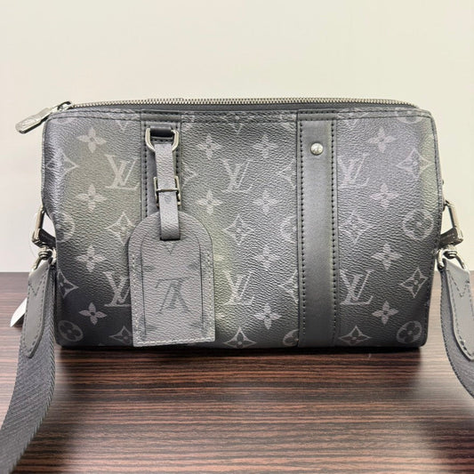 Louis Vuitton Monogram City Keepall Crossbody Bag in Gray - SA Rank✨Preloved LB109516