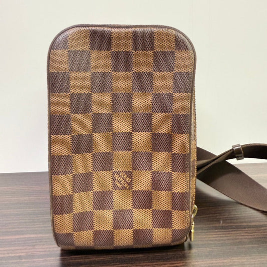 Preloved Louis Vuitton Damier Ebene Body Bag LB109871 - Brown Crossbody Bag