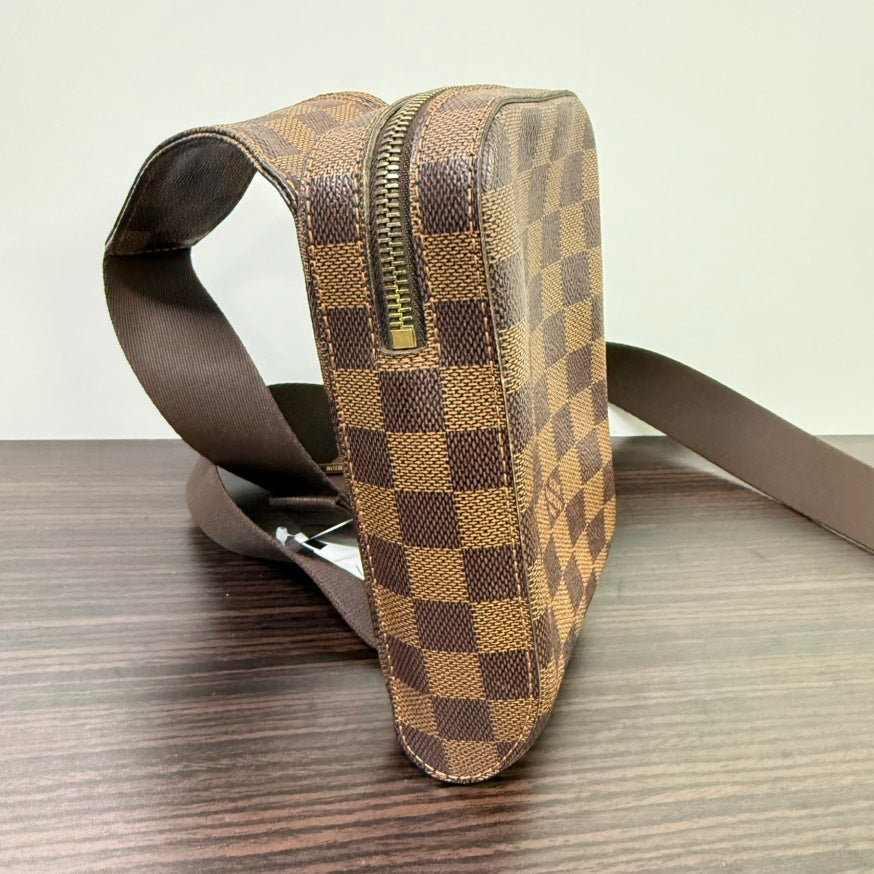 Preloved Louis Vuitton Damier Ebene Body Bag LB109871 - Brown Crossbody Bag
