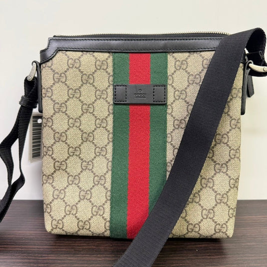 Gucci GG Supreme Crossbody LB109905 in Beige Canvas