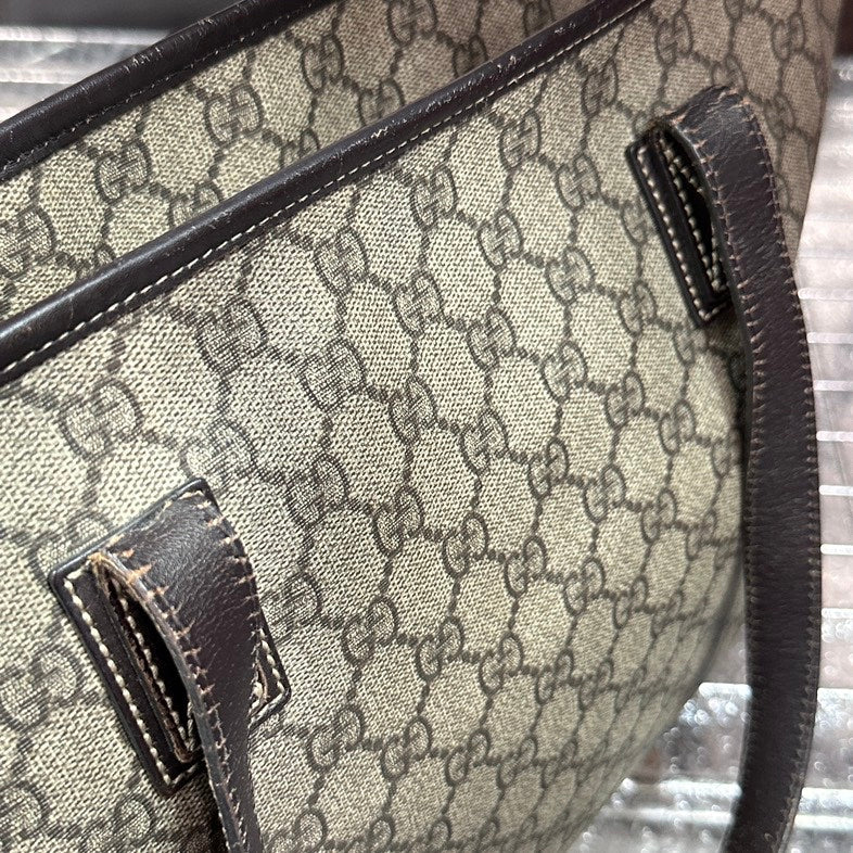 Gucci GG Monogram Beige Canvas Tote -  Discounted Non-Refundable