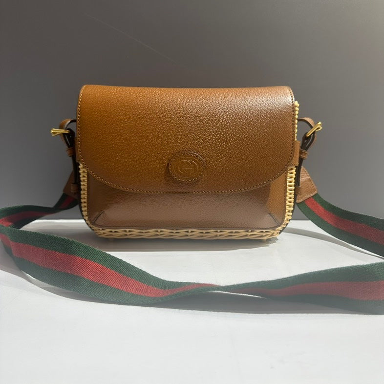 Preloved Gucci GG Marmont Brown Crossbody Bag
