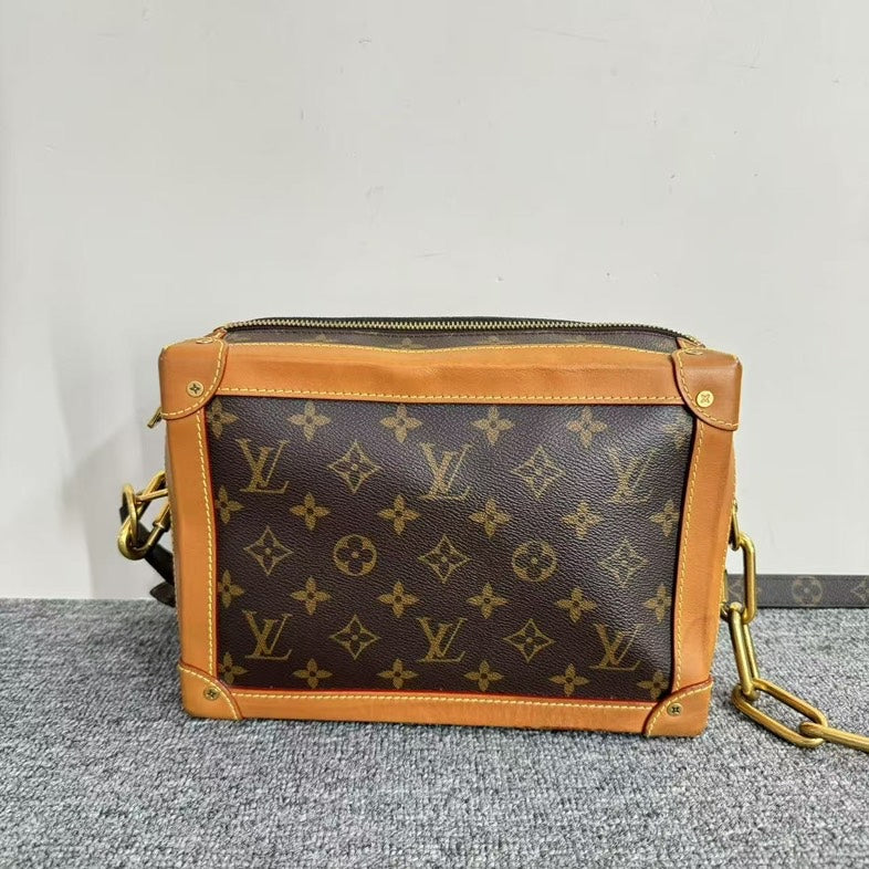 Preloved Louis Vuitton Monogram Soft Trunk Bag in Brown Crossbody