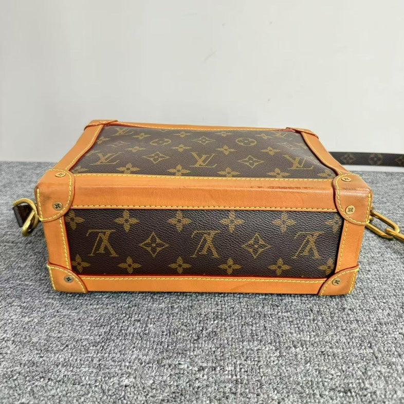 Preloved Louis Vuitton Monogram Soft Trunk Bag in Brown Crossbody