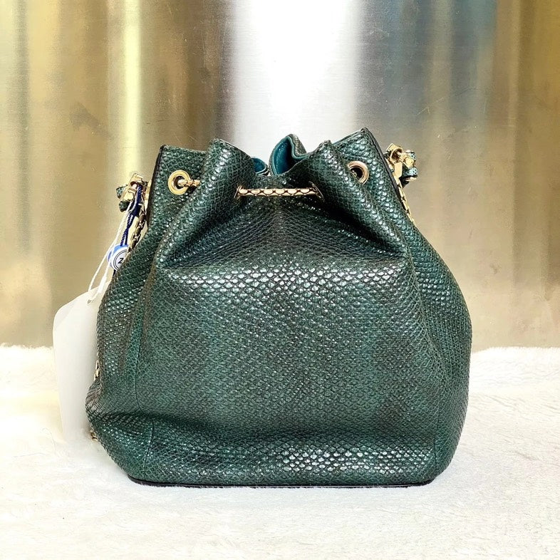 Preloved Bvlgari Serpenti Forest Green Crossbody Bag