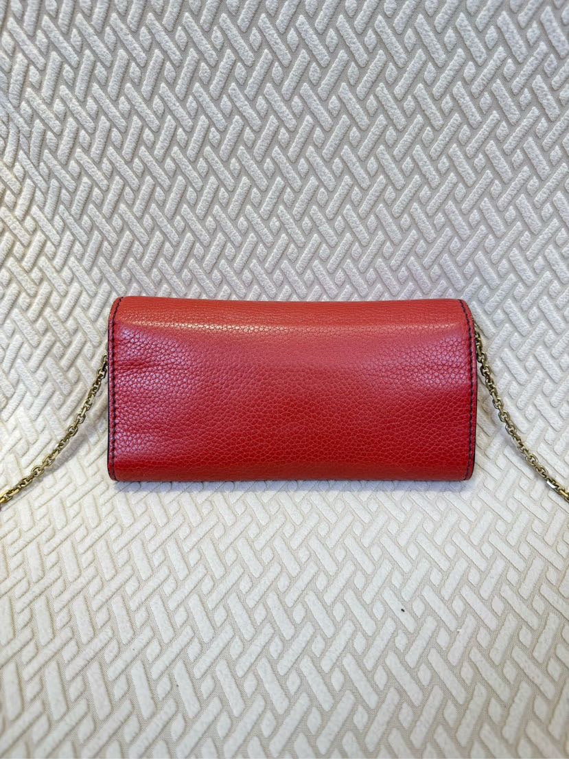Preloved Dior J'adior Red Leather Crossbody Bag