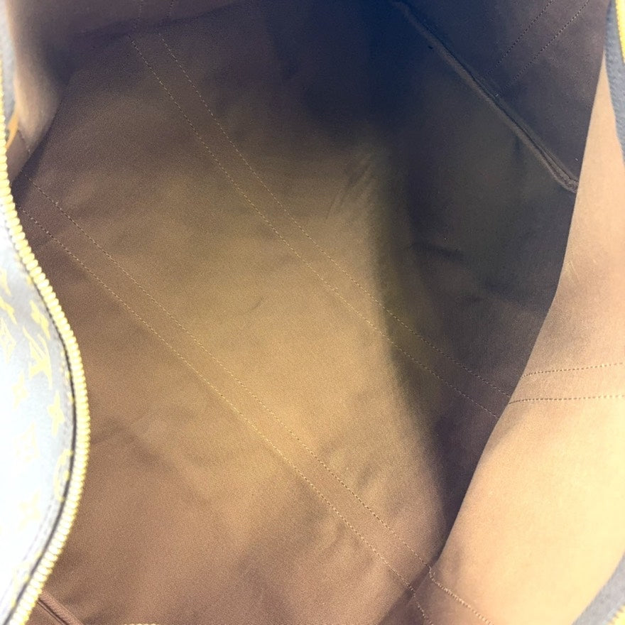 Preloved Louis Vuitton Monogram Keepall 55 2way Bag Brown Duffle LB109519