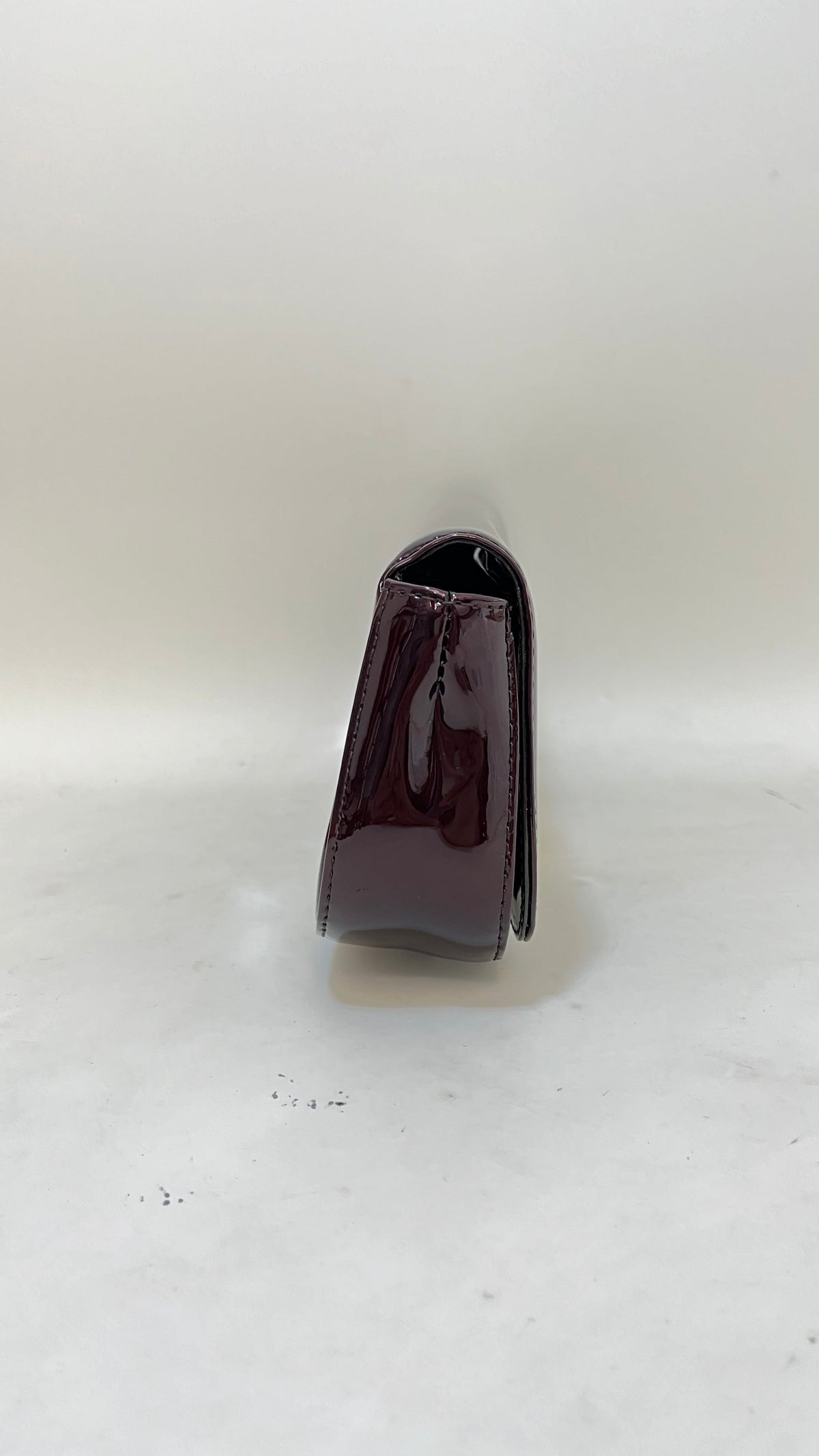 Preloved Louis Vuitton LV Clutch Bag Burgundy Leather