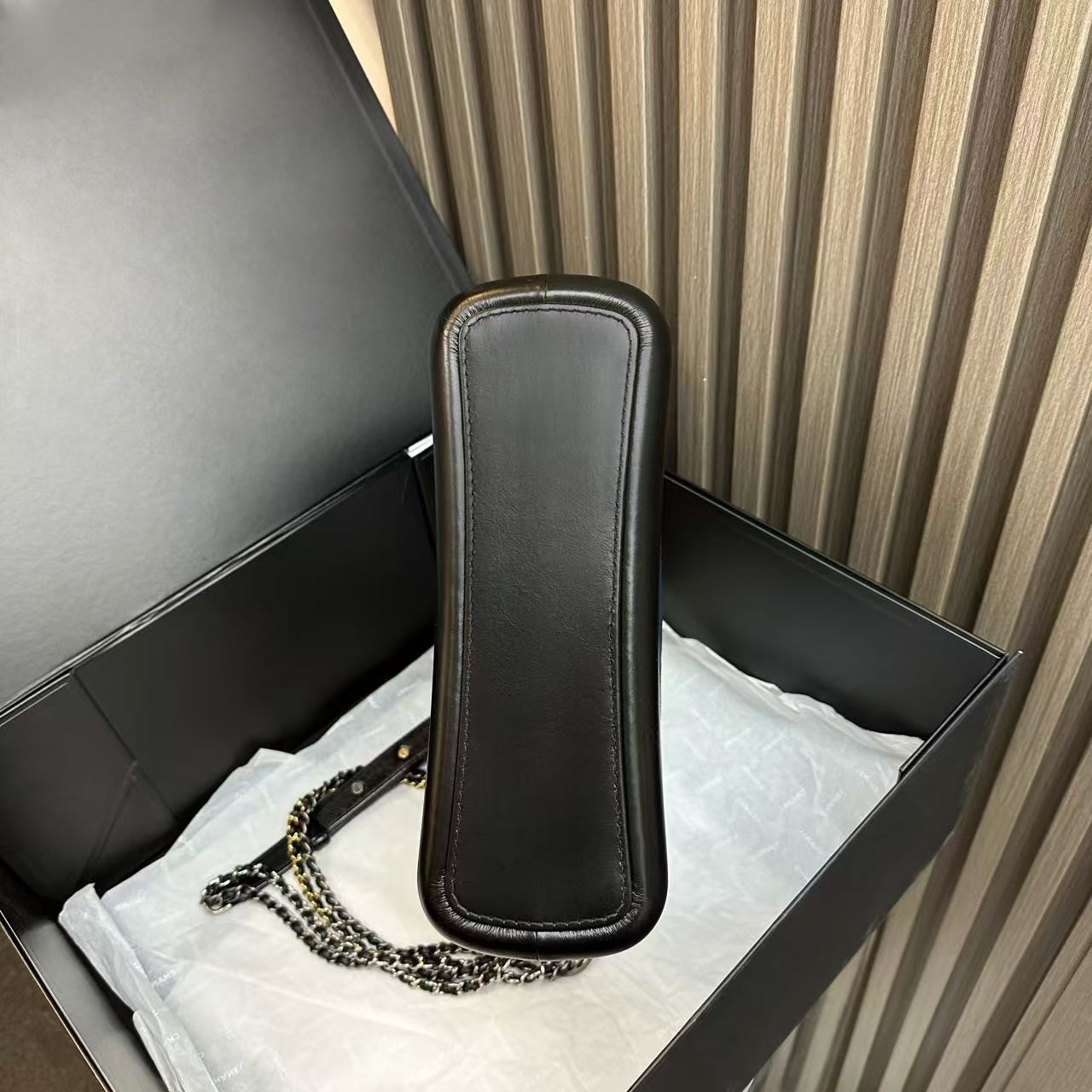 Chanel Gabrielle Bag Blue/Black Quilted Leather Crossbody