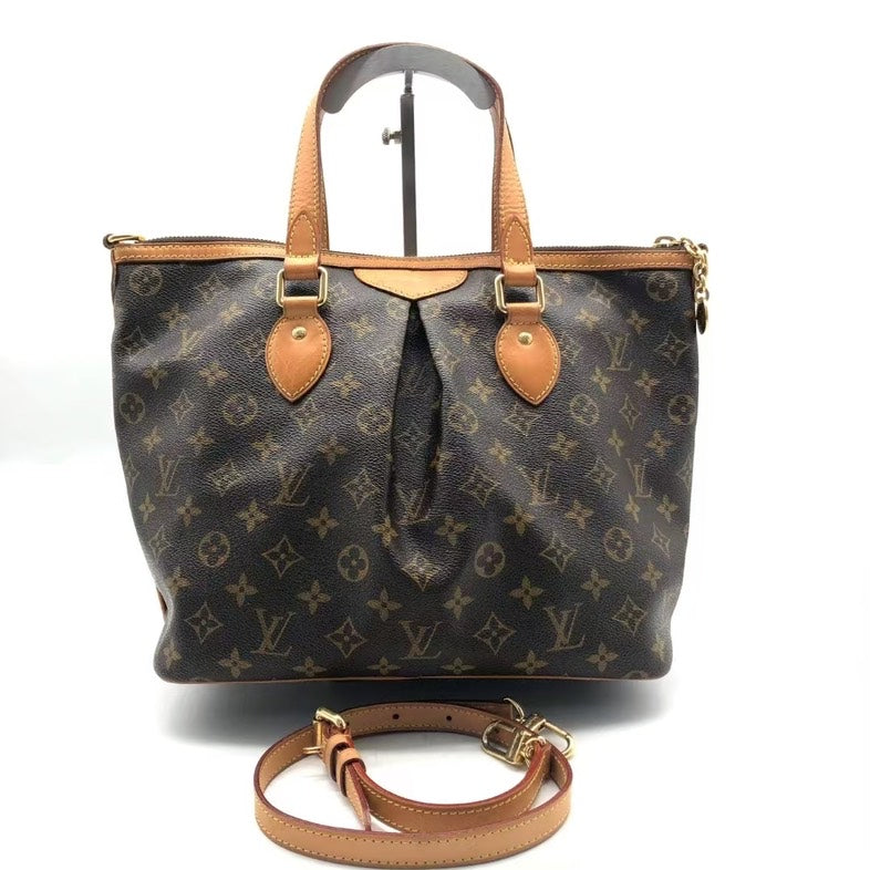 Preloved Louis Vuitton Monogram Two-Way Bag Brown LYW1357