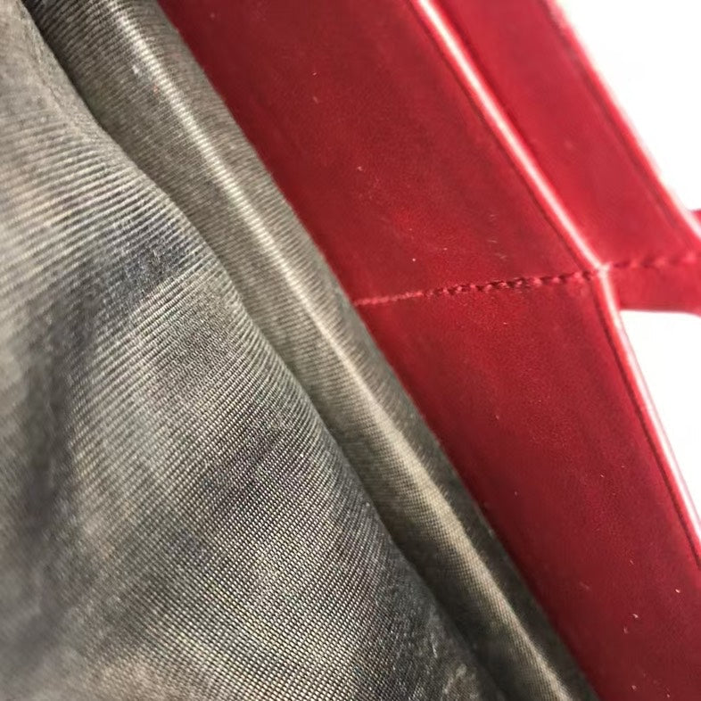 Preloved Gucci GG Marmont Crossbody Bag Red Leather ly1358