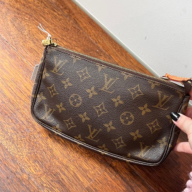 Preloved Louis Vuitton Monogram Leather Handbag AF656 in Brown - Shoulder Bag