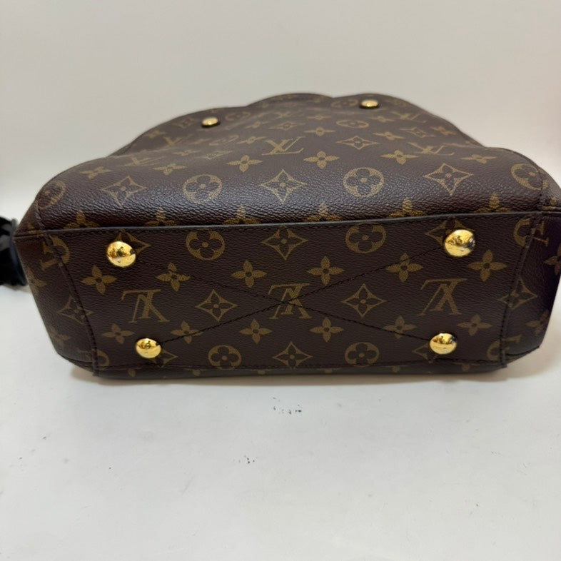 Preloved Louis Vuitton Montaigne Monogram Brown Satchel Bag - Medium