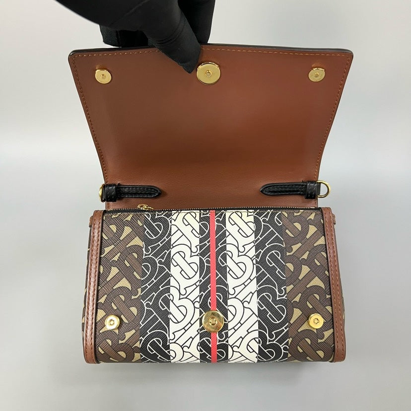 Preloved Burberry Mini Bag XJ10813 Brown Multicolor Monogram Crossbody