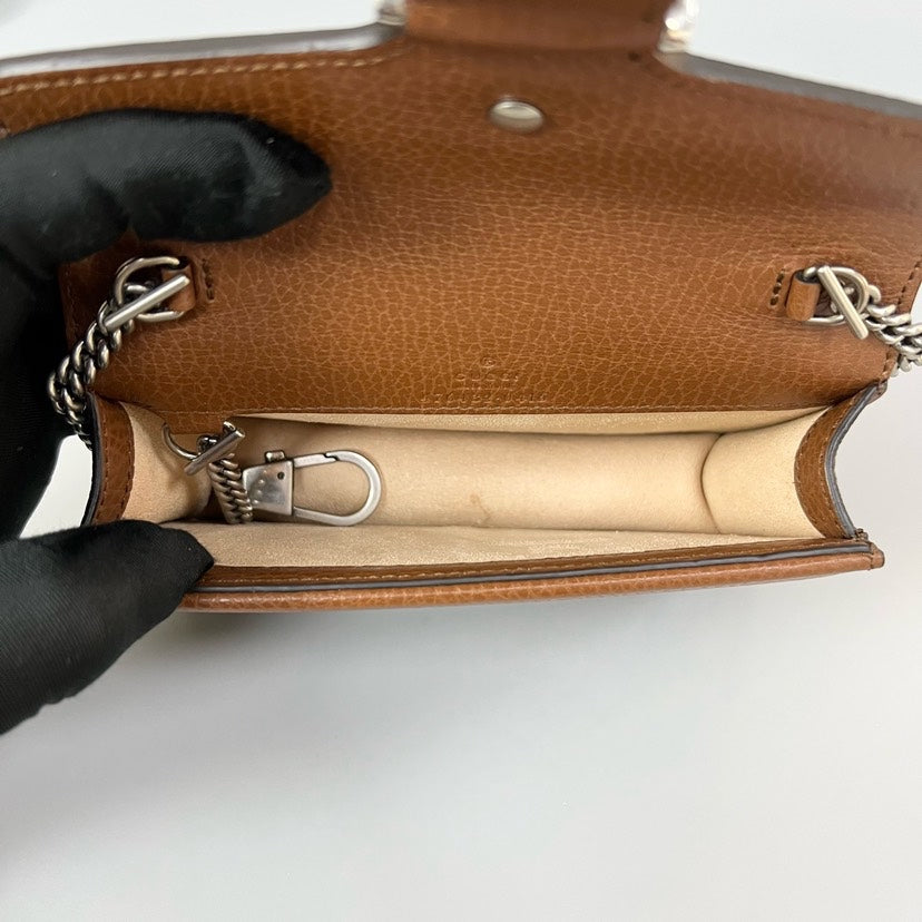 Preloved Gucci Dionysus Mini 16.5*10cm Navy Blue Monogram Canvas Crossbody Bag XJ10856