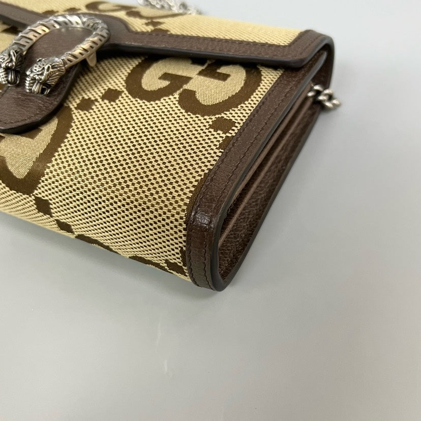 Preloved GUCCI Dionysus Woc Beige Canvas Crossbody Bag XJ10839