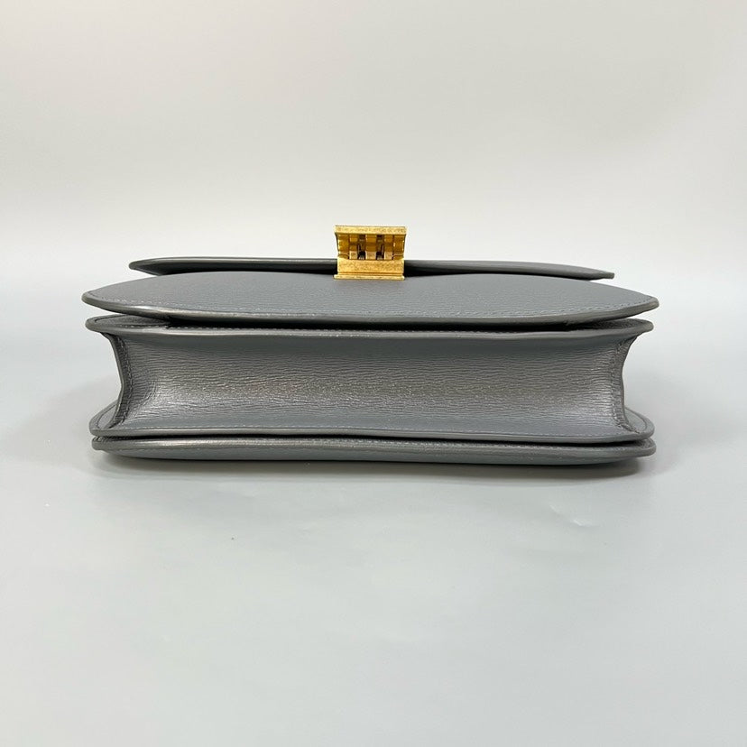 Celine Box Grey Leather Crossbody Bag XJ10950