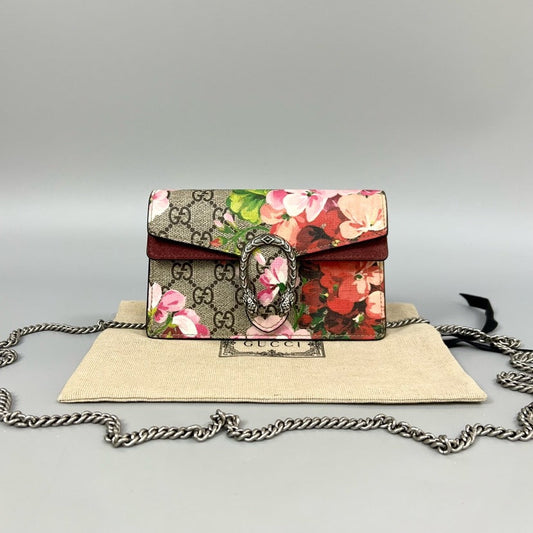 Gucci Dionysus Mini Floral Canvas Crossbody Bag - Preloved, Multicolor